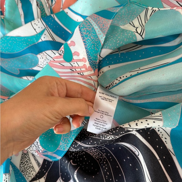 Kobi Halperin Anya 100% Silk Blouse Size Medium - Picture 10 of 13